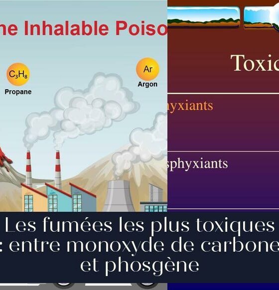Les fumées les plus toxiques : entre monoxyde de carbone et phosgène