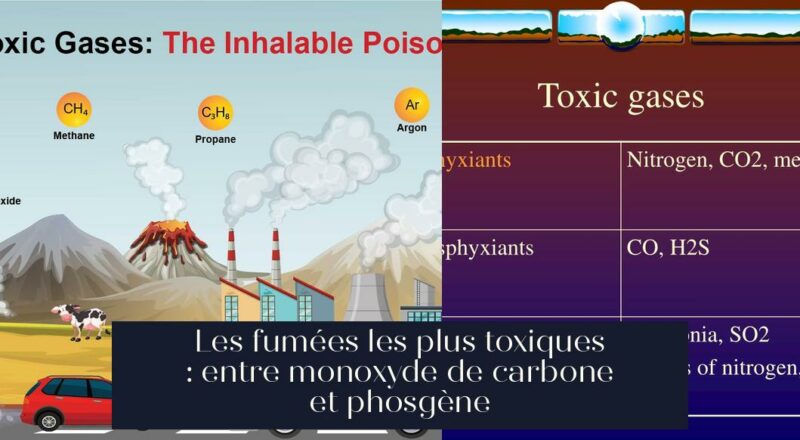 Les fumées les plus toxiques : entre monoxyde de carbone et phosgène