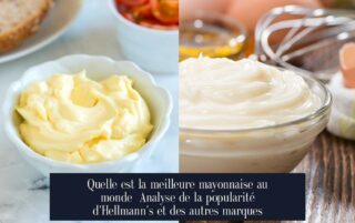 Quelle est la meilleure mayonnaise au monde Analyse de la popularité d'Hellmann's et des autres marques