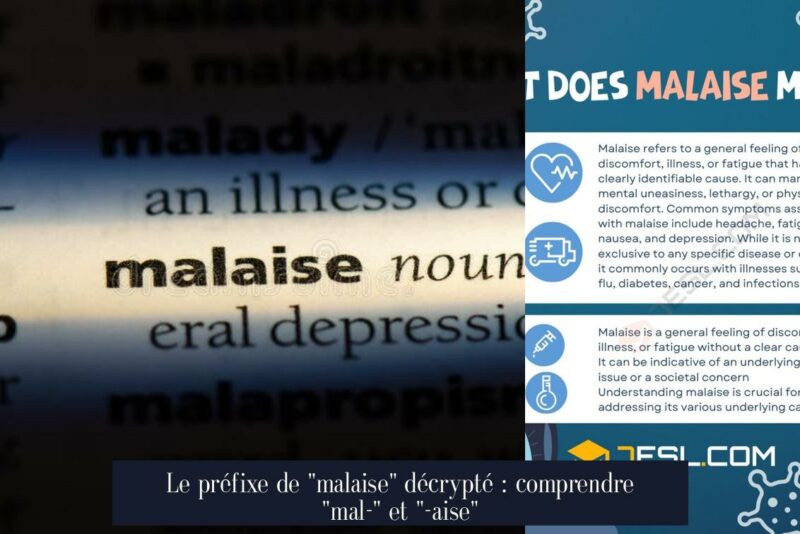 Le préfixe de "malaise" décrypté : comprendre "mal-" et "-aise"