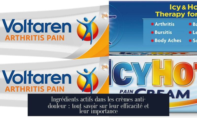 Ingrédients actifs dans les crèmes anti-douleur : tout savoir sur leur efficacité et leur importance