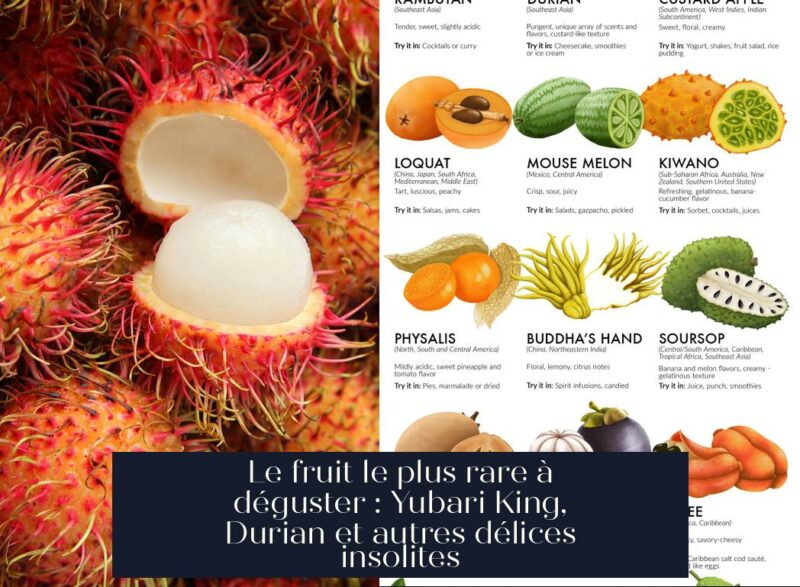 Le fruit le plus rare à déguster : Yubari King, Durian et autres délices insolites