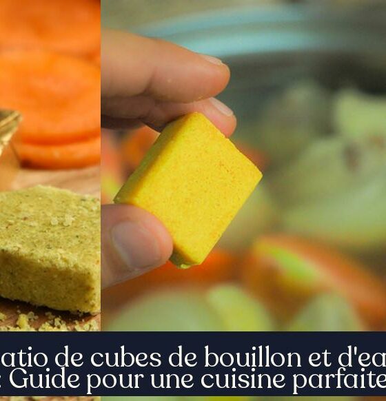 Ratio de cubes de bouillon et d'eau : Guide pour une cuisine parfaite