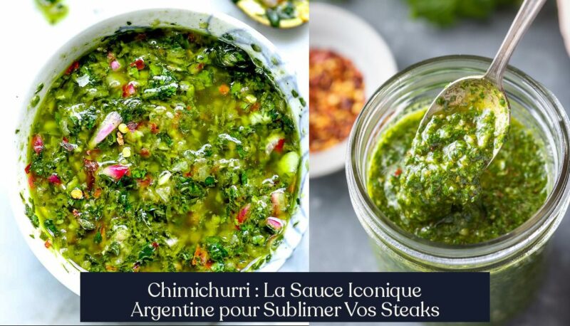 Chimichurri : La Sauce Iconique Argentine pour Sublimer Vos Steaks