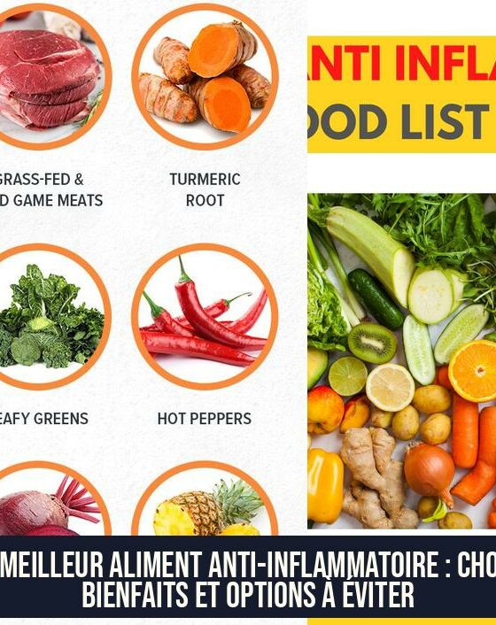Le meilleur aliment anti-inflammatoire : choix, bienfaits et options à éviter
