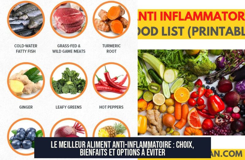 Le meilleur aliment anti-inflammatoire : choix, bienfaits et options à éviter
