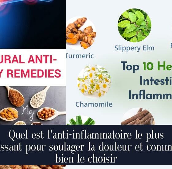 Quel est l'anti-inflammatoire le plus puissant pour soulager la douleur et comment bien le choisir