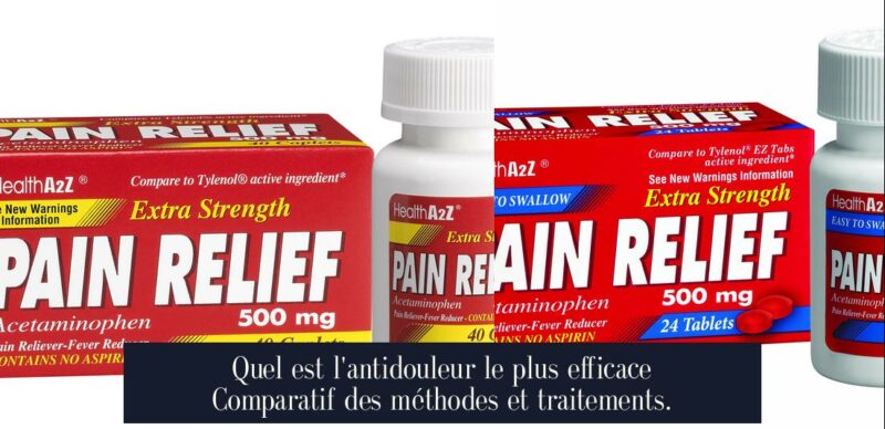 Quel est l'antidouleur le plus efficace Comparatif des méthodes et traitements.
