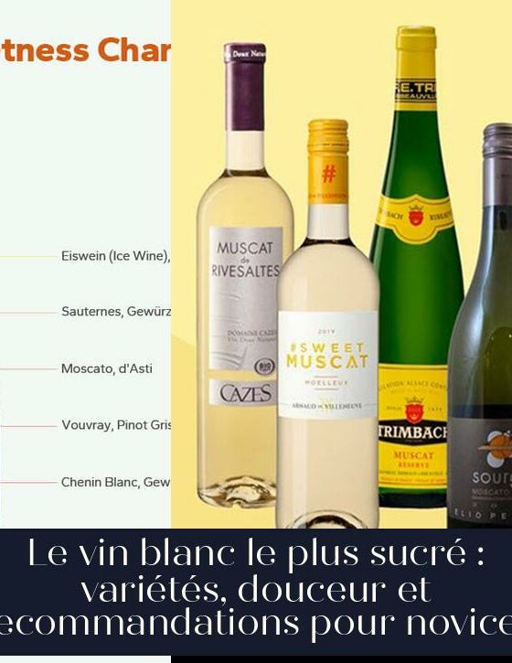Le vin blanc le plus sucré : variétés, douceur et recommandations pour novices