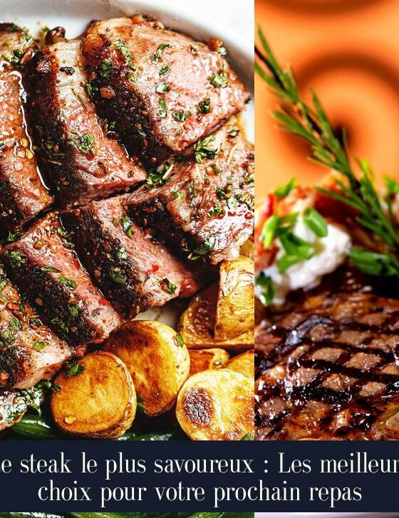 Le steak le plus savoureux : Les meilleurs choix pour votre prochain repas