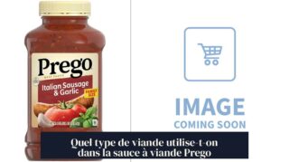 Quel type de viande utilise-t-on dans la sauce à viande Prego