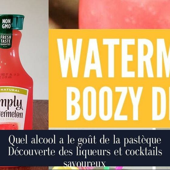 Quel alcool a le goût de la pastèque Découverte des liqueurs et cocktails savoureux