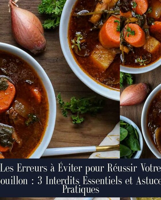 Les Erreurs à Éviter pour Réussir Votre Bouillon : 3 Interdits Essentiels et Astuces Pratiques