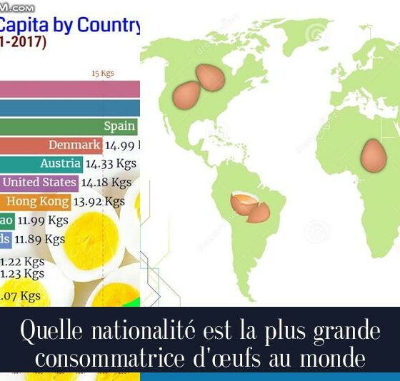 Quelle nationalité est la plus grande consommatrice d'œufs au monde