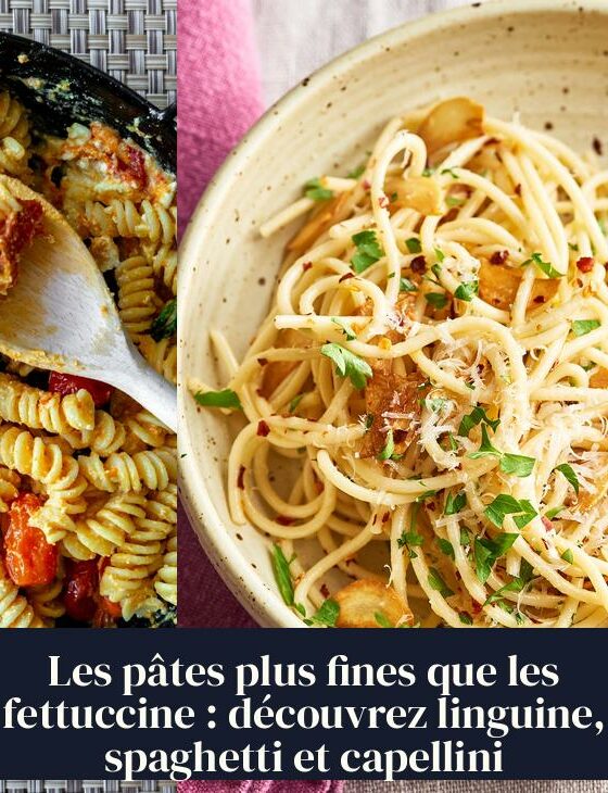 Les pâtes plus fines que les fettuccine : découvrez linguine, spaghetti et capellini