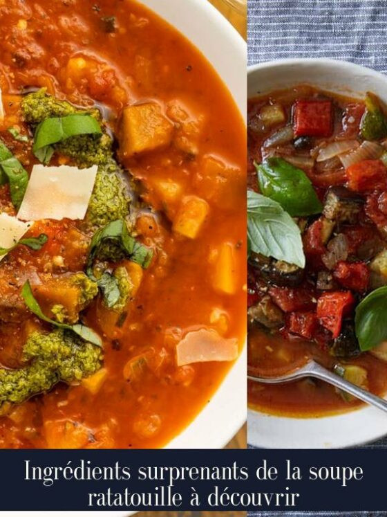 Ingrédients surprenants de la soupe ratatouille à découvrir