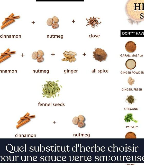 Quel substitut d'herbe choisir pour une sauce verte savoureuse