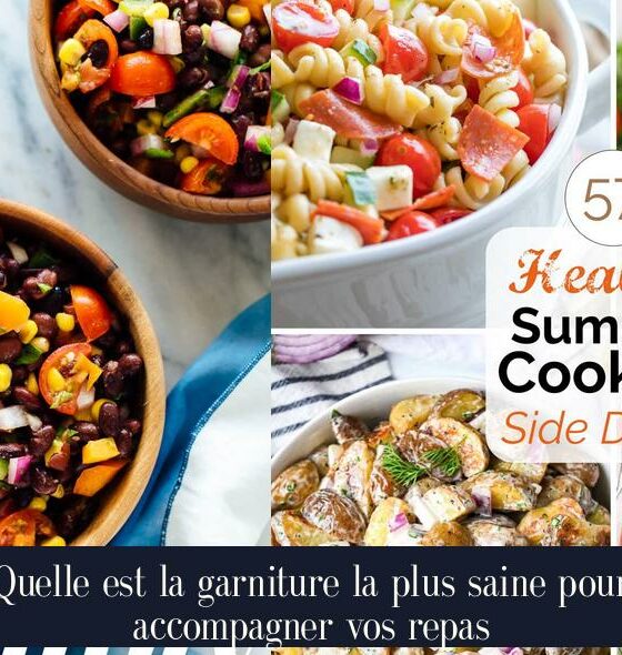 Quelle est la garniture la plus saine pour accompagner vos repas