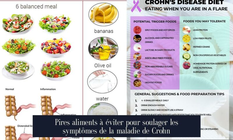 Pires aliments à éviter pour soulager les symptômes de la maladie de Crohn