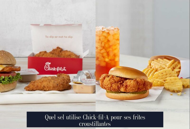Quel sel utilise Chick-fil-A pour ses frites croustillantes
