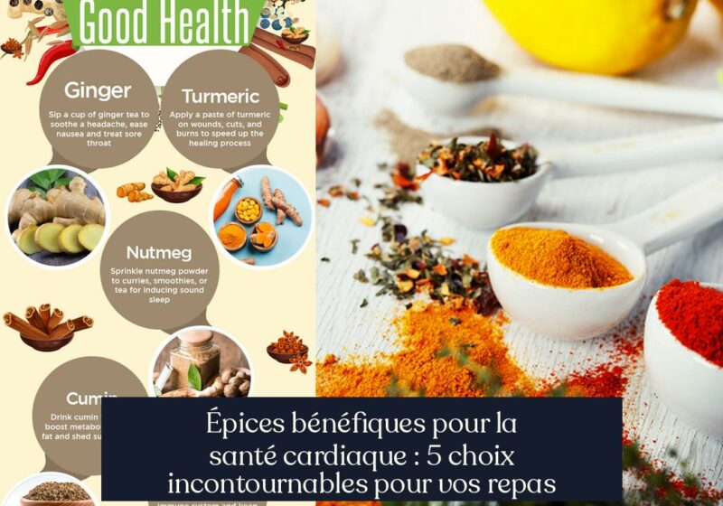Épices bénéfiques pour la santé cardiaque : 5 choix incontournables pour vos repas