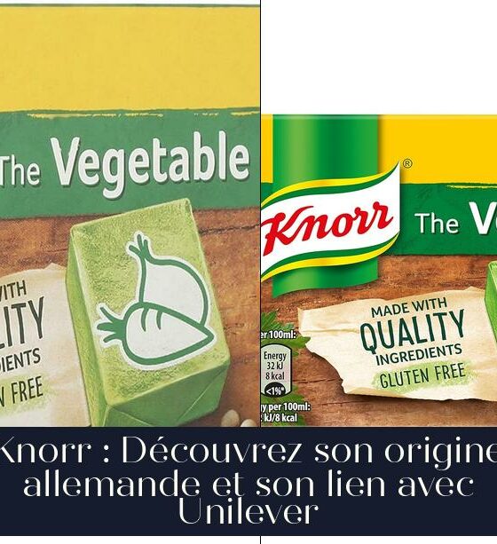 Knorr : Découvrez son origine allemande et son lien avec Unilever