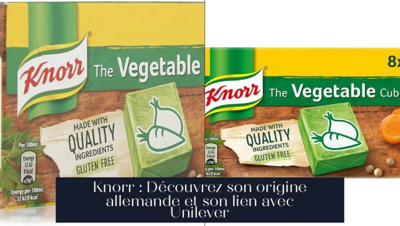 Knorr : Découvrez son origine allemande et son lien avec Unilever