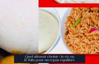 Quel aliment choisir : le riz ou le fufu pour un repas équilibré