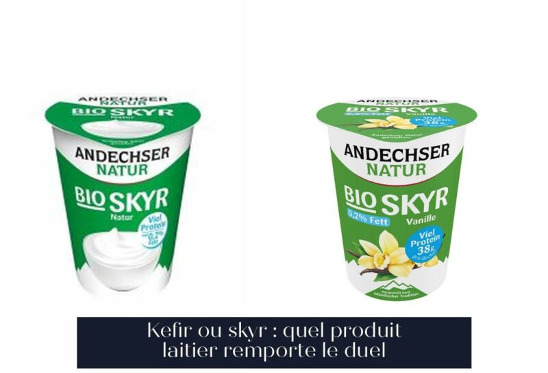 Kefir ou skyr : quel produit laitier remporte le duel