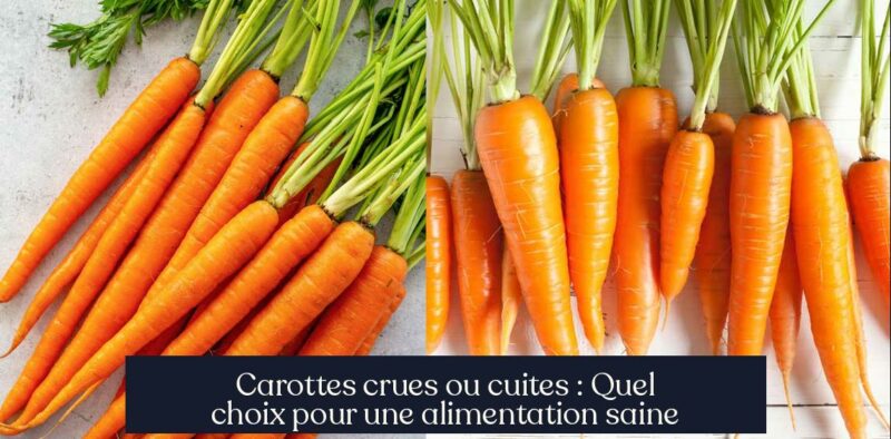 Carottes crues ou cuites : Quel choix pour une alimentation saine