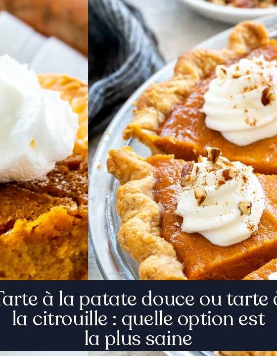 Tarte à la patate douce ou tarte à la citrouille : quelle option est la plus saine