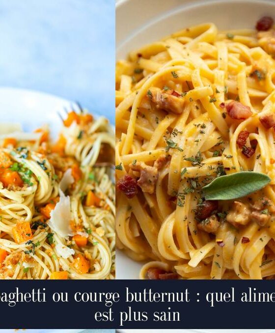 Spaghetti ou courge butternut : quel aliment est plus sain