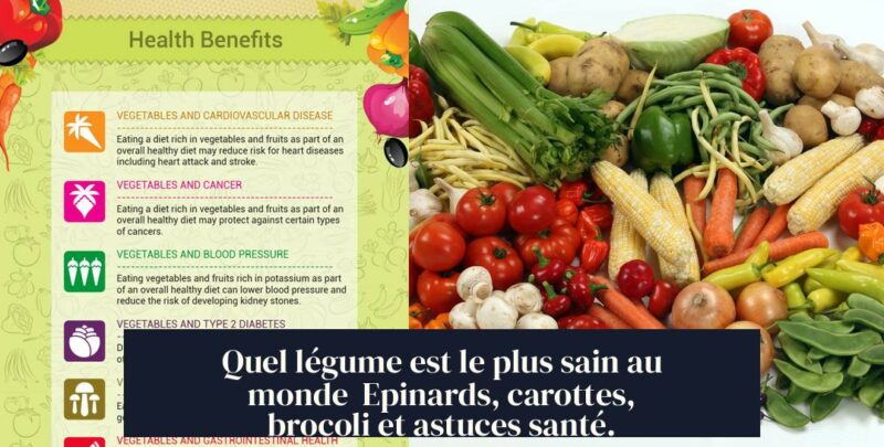 Quel légume est le plus sain au monde Epinards, carottes, brocoli et astuces santé.