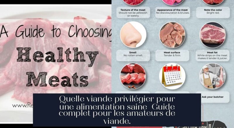 Quelle viande privilégier pour une alimentation saine Guide complet pour les amateurs de viande.