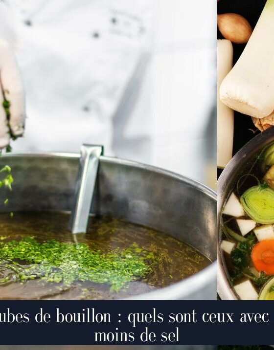 Cubes de bouillon : quels sont ceux avec le moins de sel