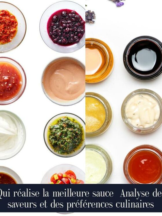 Qui réalise la meilleure sauce Analyse des saveurs et des préférences culinaires