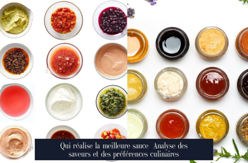 Qui réalise la meilleure sauce Analyse des saveurs et des préférences culinaires