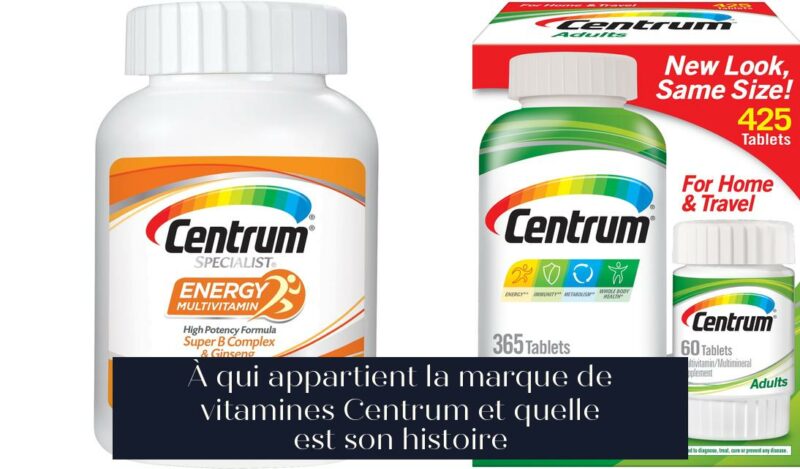 À qui appartient la marque de vitamines Centrum et quelle est son histoire