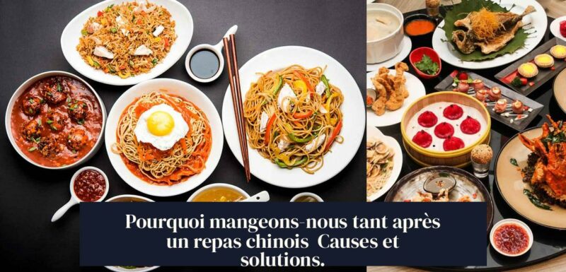 Pourquoi mangeons-nous tant après un repas chinois Causes et solutions.