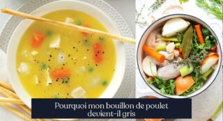 Pourquoi mon bouillon de poulet devient-il gris