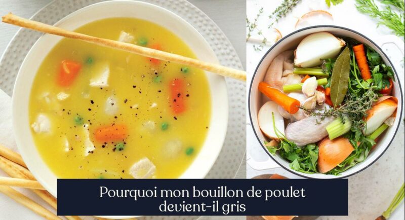 Pourquoi mon bouillon de poulet devient-il gris