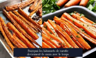 Pourquoi les bâtonnets de carotte deviennent-ils mous avec le temps