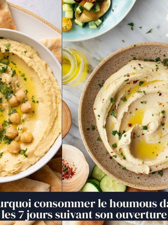 Pourquoi consommer le houmous dans les 7 jours suivant son ouverture