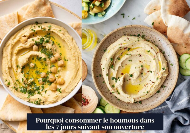 Pourquoi consommer le houmous dans les 7 jours suivant son ouverture