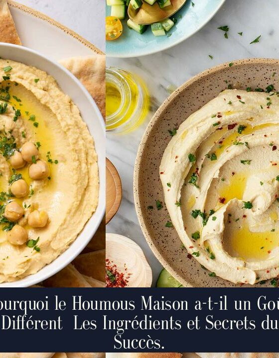 Pourquoi le Houmous Maison a-t-il un Goût Différent Les Ingrédients et Secrets du Succès.