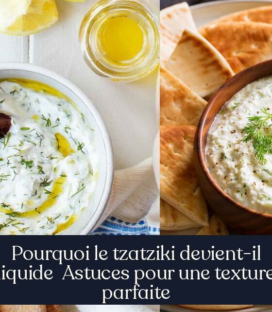 Pourquoi le tzatziki devient-il liquide Astuces pour une texture parfaite