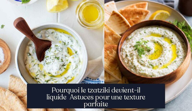 Pourquoi le tzatziki devient-il liquide Astuces pour une texture parfaite