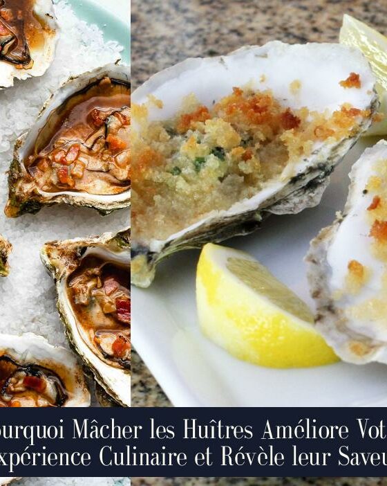 Pourquoi Mâcher les Huîtres Améliore Votre Expérience Culinaire et Révèle leur Saveur