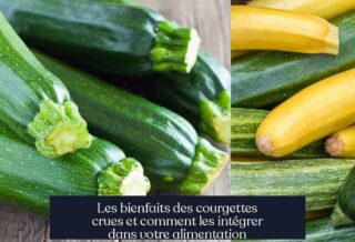 Les bienfaits des courgettes crues et comment les intégrer dans votre alimentation