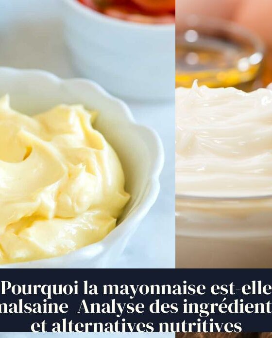 Pourquoi la mayonnaise est-elle malsaine Analyse des ingrédients et alternatives nutritives